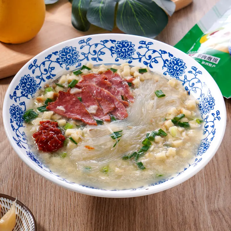 Traditional Chinese Special Food - Cruded Pancake In Mutton Soup
