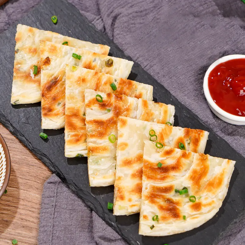 Scallion Pancakes Made With Freshly Picked Scallion