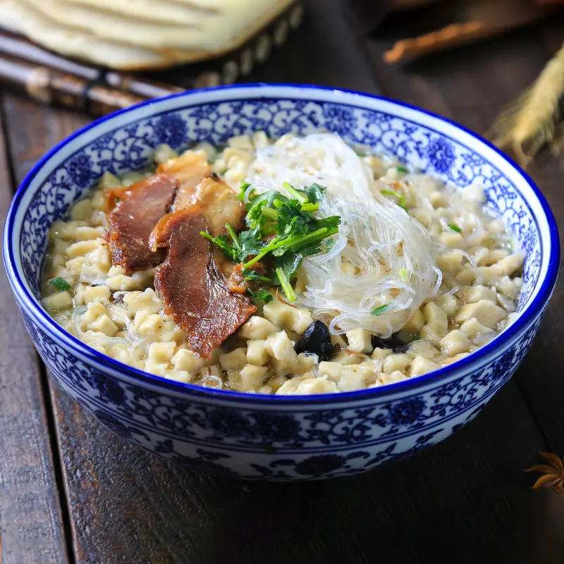 Traditional Chinese Special Food - Cruded Pancake In Mutton Soup